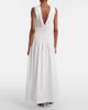Khaite Khaite Nola smocked cotton poplin maxi dress - 6