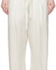 KHAITE KHAITE Off-White Trenton Trousers - 1