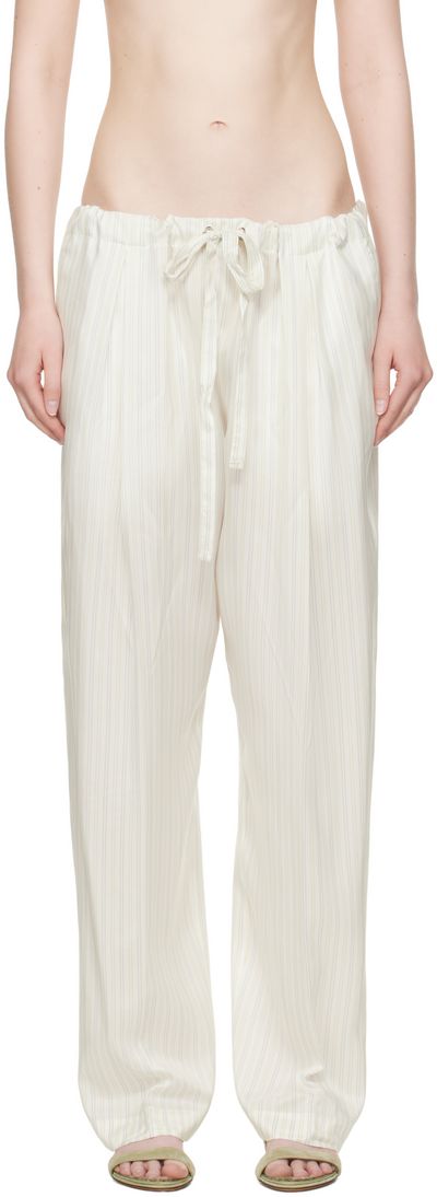 KHAITE KHAITE Off-White Trenton Trousers