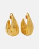 Khaite Khaite Olivia Medium gold-plated hoop earrings - 1