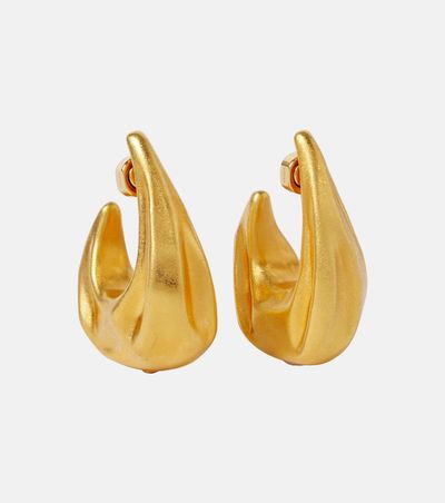 Khaite Khaite Olivia Medium gold-plated hoop earrings