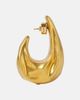 Khaite Khaite Olivia Medium gold-plated hoop earrings - 2