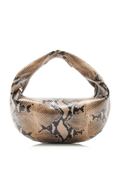 Khaite Khaite Olivia Medium PythonEmbossed Leather Hobo Bag