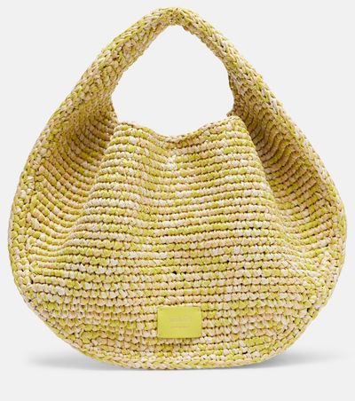 Khaite Khaite Olivia Medium raffia top-handle bag