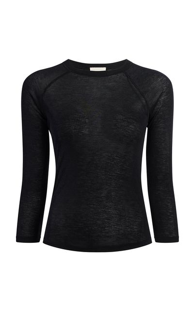 Khaite Khaite River Ribbed SilkCashmere Top