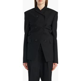 Khaite Khaite Rolo Double Breasted Wool & Silk Jacket