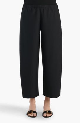 Khaite Khaite Roma Rounded Virgin Wool Crop Pants