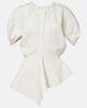 Khaite Khaite Rumi peplum linen-blend top - 1