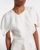 Khaite Khaite Rumi peplum linen-blend top - 3