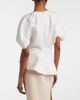 Khaite Khaite Rumi peplum linen-blend top - 5
