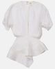 Khaite Khaite Rumi sheer peplum silk top - 1