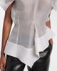 Khaite Khaite Rumi sheer peplum silk top - 5