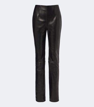 Khaite Khaite Ryden leather slim pants