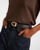 Khaite Khaite Saddle 30mm leather belt - 2