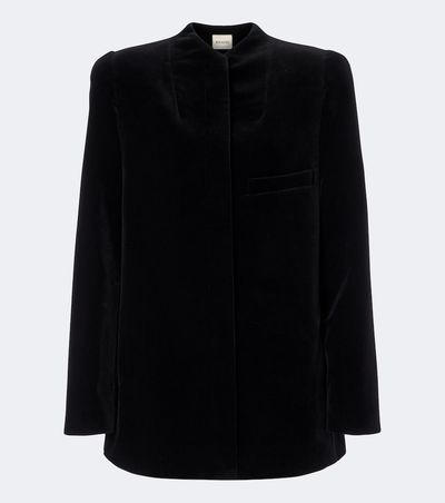 Khaite Khaite Sadie cotton velvet coat