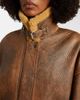 Khaite Khaite Sandor shearling-trimmed leather jacket - 4