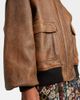 Khaite Khaite Sandor shearling-trimmed leather jacket - 5