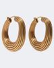 Khaite Khaite Santa Fe 18kt gold-plated brass earrings - 1