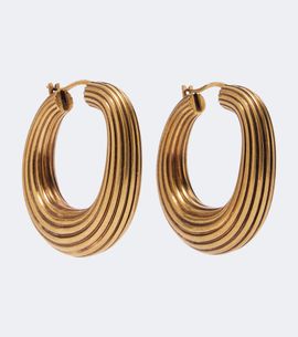 Khaite Khaite Santa Fe 18kt gold-plated brass earrings