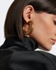 Khaite Khaite Santa Fe 18kt gold-plated brass earrings - 3