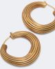 Khaite Khaite Santa Fe 18kt gold-plated brass earrings - 4