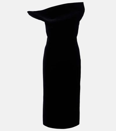Khaite Khaite Sato one-shoulder velvet midi dress