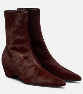 Khaite Khaite Sybil calf hair ankle boots