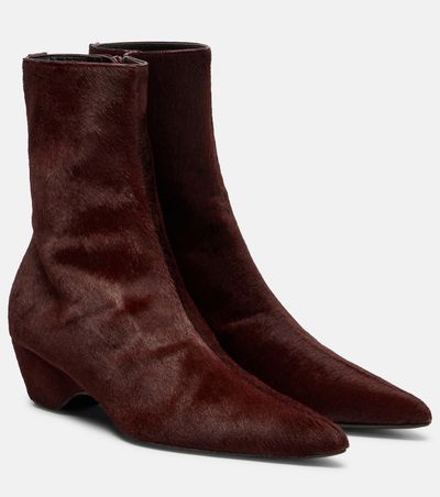 Khaite Khaite Sybil calf hair ankle boots