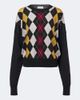 Khaite Khaite Tammy wool and silk argyle sweater - 1