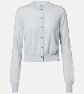 Khaite Khaite Tansy cropped wool and cashmere cardigan