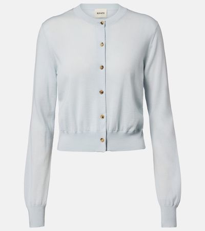 Khaite Khaite Tansy cropped wool and cashmere cardigan