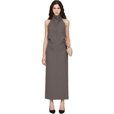 KHAITE KHAITE Taupe Roxanne Maxi Dress