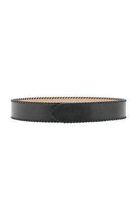 Khaite Khaite Theo Whipstitch Leather Belt