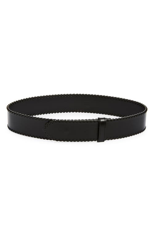 Khaite Khaite Theo Whipstitched Leather Belt