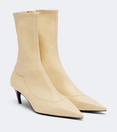 Khaite Valerie Leather Mid-Calf Boots