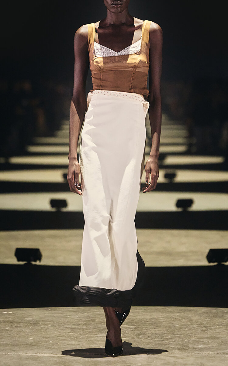 Khaite Khaite Vespen HighRise Midi Skirt