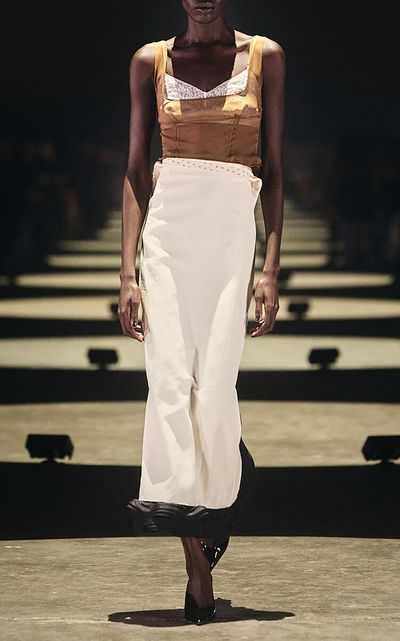 Khaite Khaite Vespen HighRise Midi Skirt