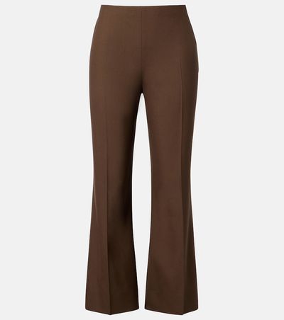 Khaite Khaite Walter cropped virgin wool flared pants