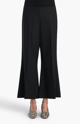 Khaite Khaite Walter Virgin Wool Kick Flare Crop Pants