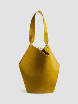Khaite Khaite Women's Lotus Mini Suede & Calf-Hair Tote Bag
