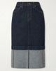 KHAITE Kilian denim midi skirt - 1