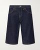 KHAITE Kinga mid-rise straight-leg shorts - 1