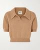 KHAITE Leni cropped wool and cashmere-blend sweater - 1