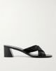 KHAITE Liria glossed-leather mules - 1