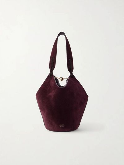 KHAITE Lotus calf hair mini bag