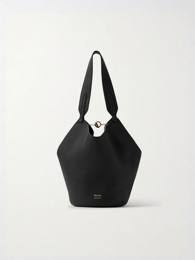 KHAITE Lotus mini textured-leather tote