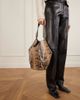 KHAITE Lotus Small suede-trimmed snake-effect leather tote - 2
