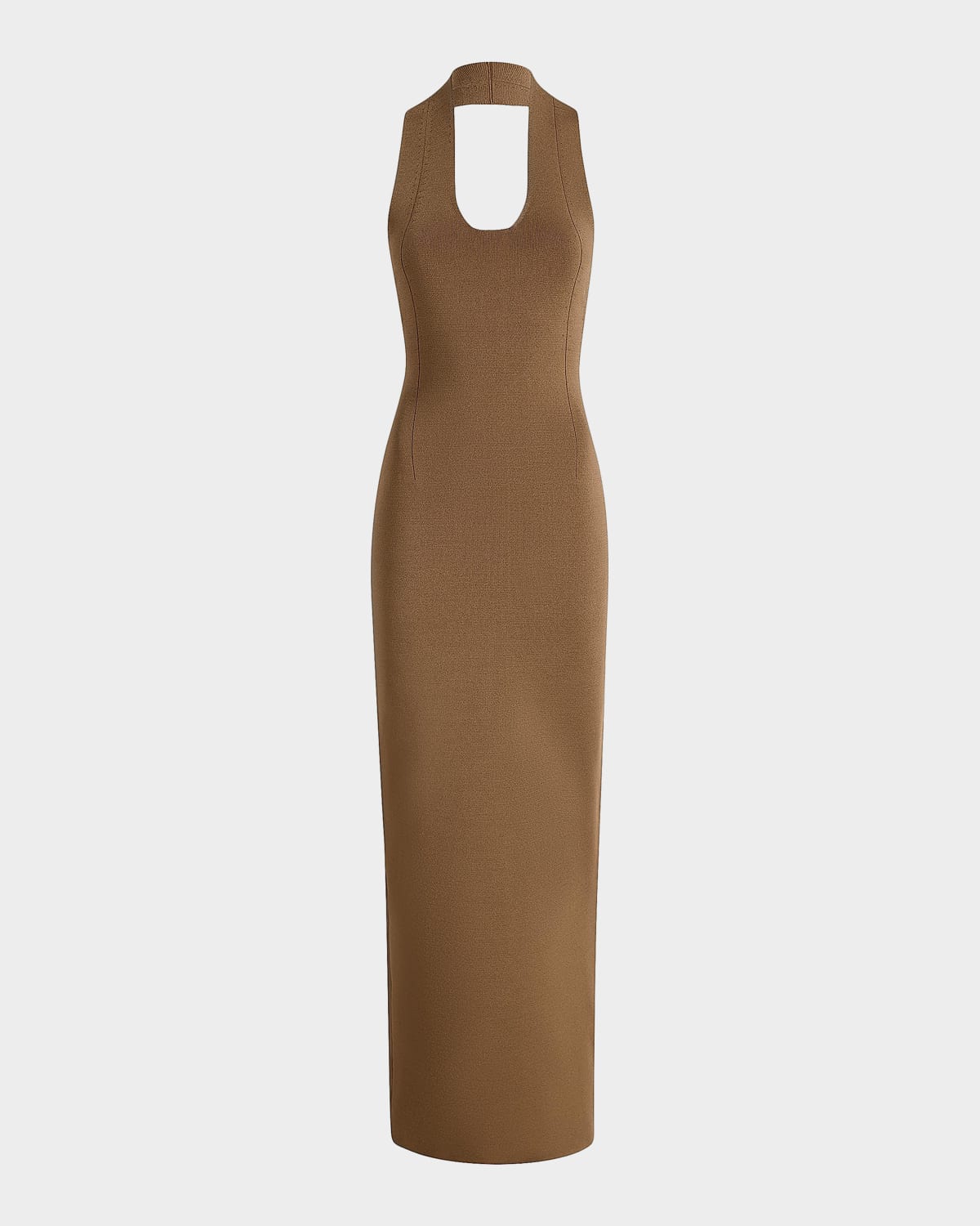 Khaite Mahi Halter Knit Maxi Dress