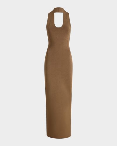 Khaite Mahi Halter Knit Maxi Dress
