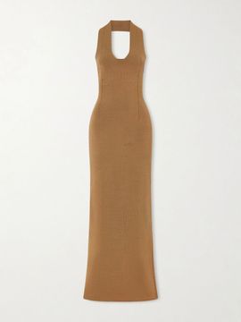 KHAITE Mahi knitted halterneck maxi dress